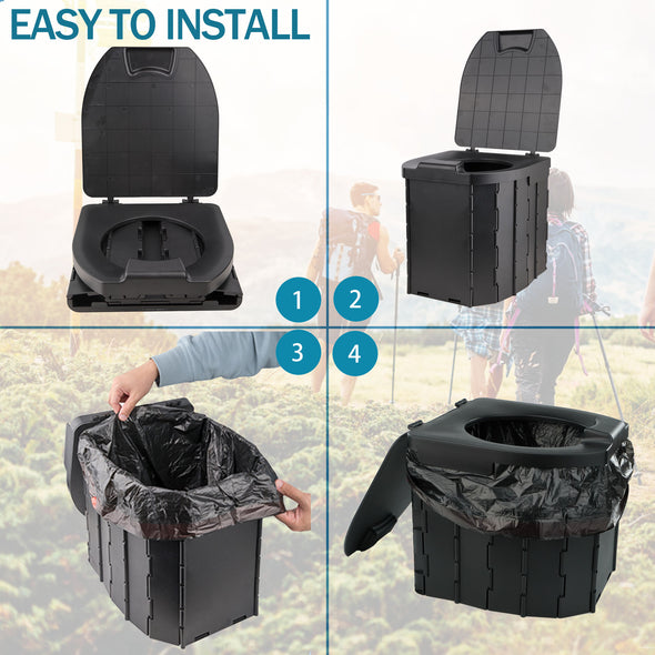 JELLAS Portable Toilet for Camping