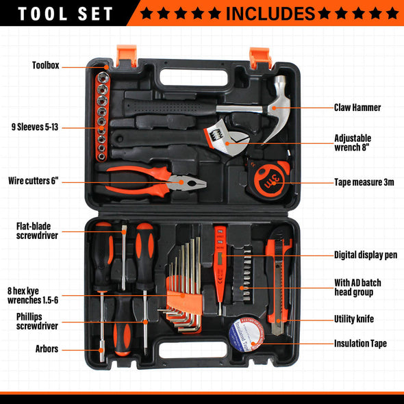 JELLAS 38 Piece Tool Set