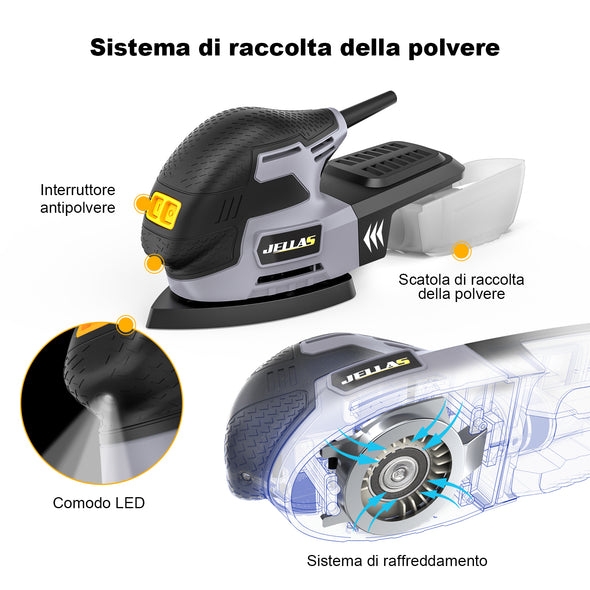 Jellas 13,000 OPM Mouse Detail Sander -MS01