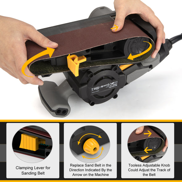 Jellas 8 Amp Belt Sander -BS1010