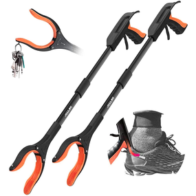 Jellas 2-Pack 32 Inch Grabber Reacher Tool