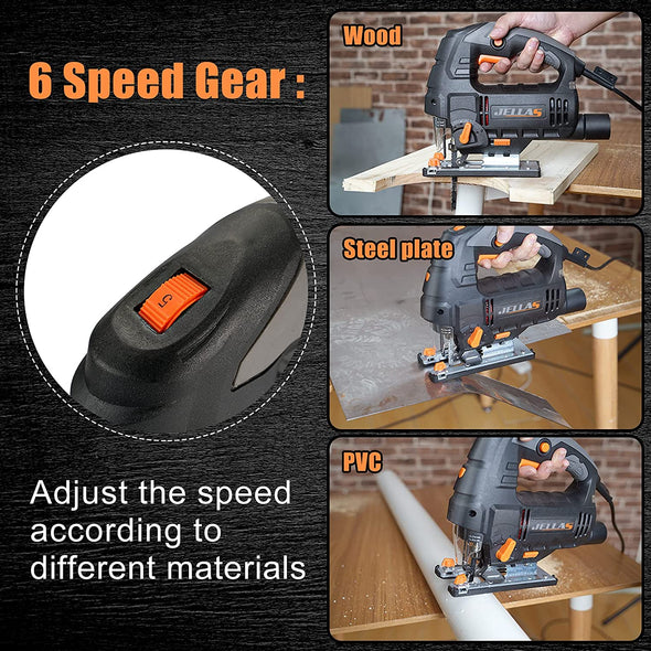 Jellas 6.7Amp Electric Jig Saw