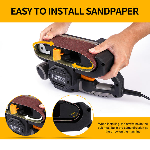 Jellas 5.5 Amp Electric Sander -BS650