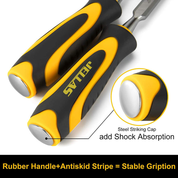 Jellas 5Pcs Wood Chisel Set