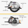 Jellas 13-Amp 5500RPM Circular Saw