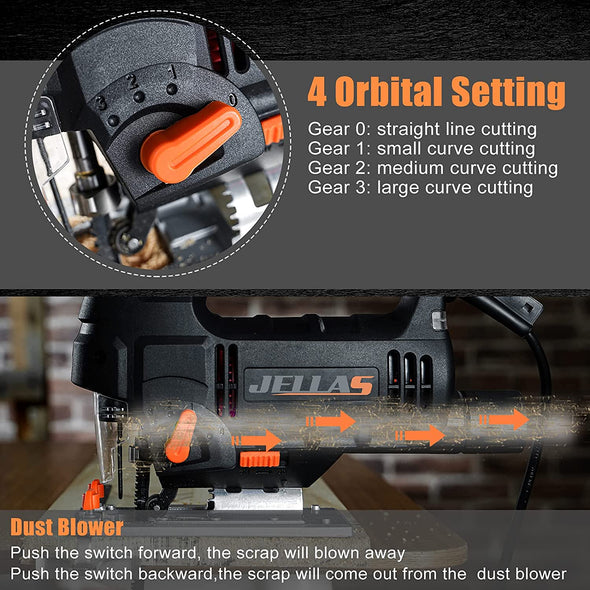 Jellas 6.7Amp Electric Jig Saw