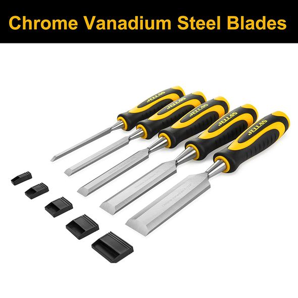 Jellas 5Pcs Wood Chisel Set