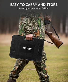 Jellas 10 Pieces Hunting Knife Set, Fixed Blade Knife Hunting Field Dressing Kit, Compact Skinning Knives for Camping Fishing, Portable Survival Kit Camping Tool Set, Camping Gear